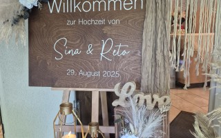 Hochzeitsdekoration bei Boho-Wedding (Foto 5)