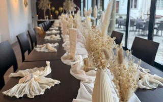 Hochzeitsdekoration bei Boho-Wedding (Foto 11)